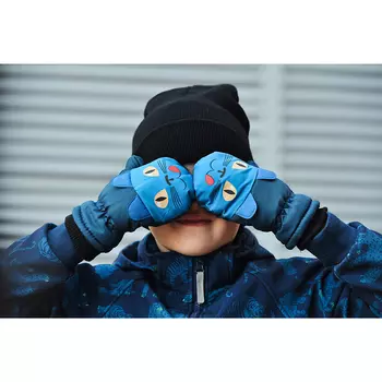 Варежки детские, 100% полиэстер, 6 цветов