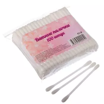 Ватные палочки 100шт в пакете