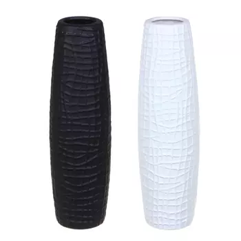 Ваза декоративная, керамическая, 33.5x7 см, 2 цвета, арт.53