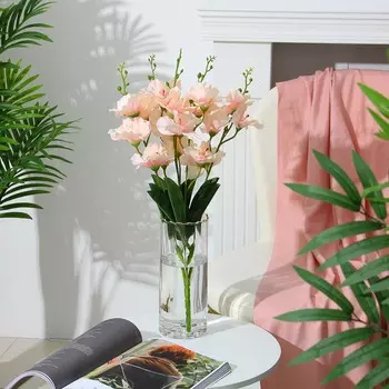 Ваза декоративная стеклянная, 10x25 см, арт.06.07-17