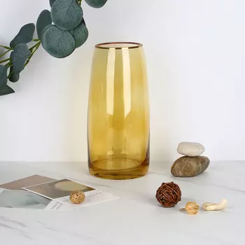 Ваза декоративная стеклянная, 11x23 см, арт.06.07-42