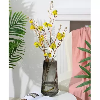 Ваза декоративная стеклянная, 13x28 см, арт.06.07-25