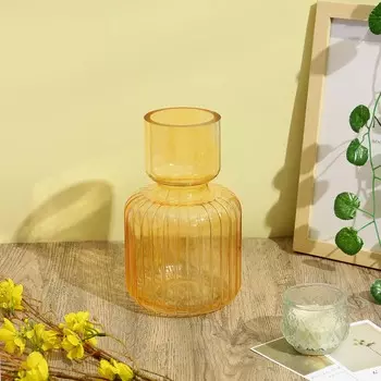 Ваза декоративная стеклянная, 14x25 см, арт.06.07-14