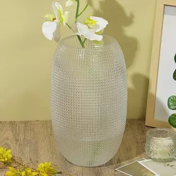 Ваза декоративная стеклянная, 17x28 см, арт.06.07-22