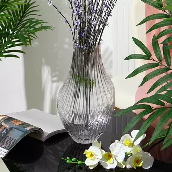 Ваза декоративная стеклянная, 20x35 см, арт.06.07-11