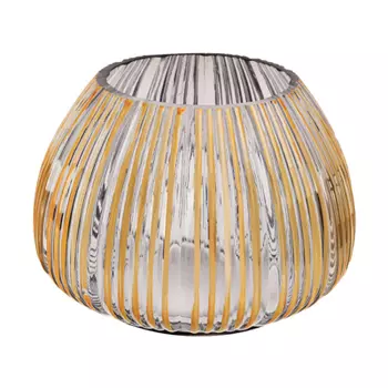 Ваза декоративная стеклянная, 21x15 см, арт.06.07-36