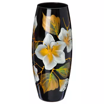 Ваза декорированная, стекло, 25х11см, 7736/250/77-161