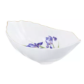 Ваза для конфет, костяной фарфор, 20х12х7 см, MILLIMI "Ирис"