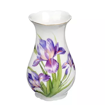 Ваза, фарфор, 15х9 см, MILLIMI "Ирис"