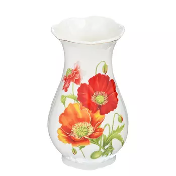 Ваза фарфоровая 9х15 см, MILLIMI "Маки"