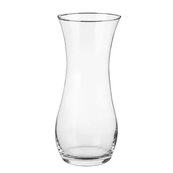 Ваза стеклянная, прозрачная, 24x11 см, арт 43737B