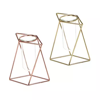 Ваза в рамке, 15,5см, стекло, металл