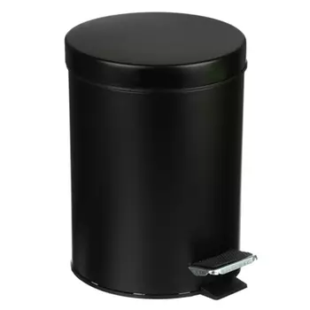 Ведро для мусора с педалью SonWelle 5л, цвет черный