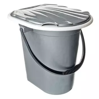 Ведро-туалет с крышкой, 18 л, Мегапласт