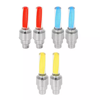 Велоподсветка на ниппель многоцветная, 2 шт, питание 3хLR1130, пластик, металл, SILAPRO