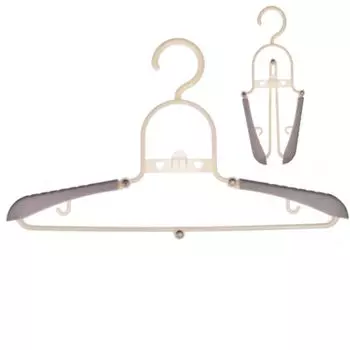 Вешалка складная, пластик, 43х20,5см, цвет микс