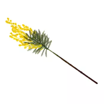 Ветка декоративная, мимоза, 38см, пластик