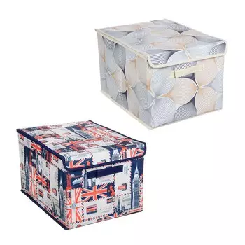 VETTA Английский стиль Кофр для хранения с крышкой, 30х40х25см, спанбонд, 2 дизайна