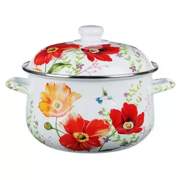 VETTA Букет Кастрюля эмалированная, 24см, 5,0л, индукция