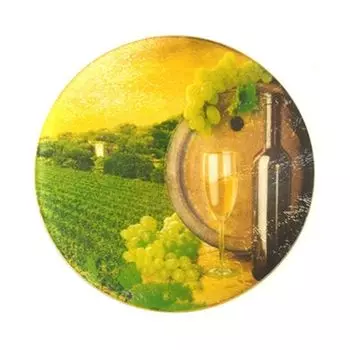 VETTA Доска разделочная стеклянная d20x0,4см "Пьемонт" GC950