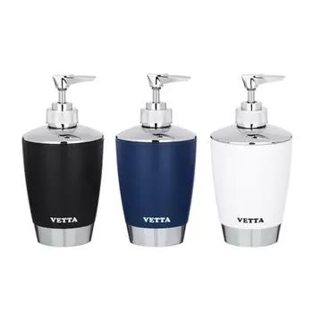 VETTA Дозатор для жидкого мыла "Хром", пластик, 8х8х16см, 3 цвета