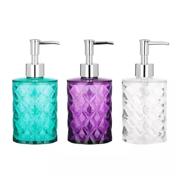 VETTA Дозатор для жидкого мыла, "Ромбо", пластик, 8,3х5,7х17см, 4 цвета