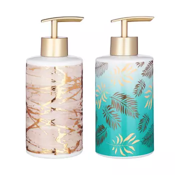 VETTA Дозатор для жидкого мыла "Золотая лира", керамика, 2 диз.