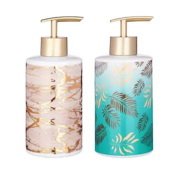 VETTA Дозатор для жидкого мыла "Золотая лира", керамика, 2 диз.