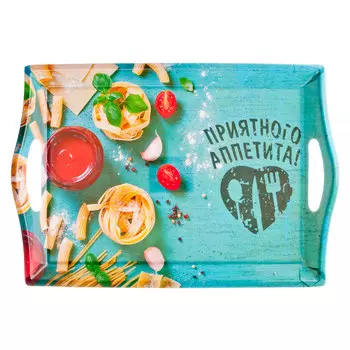 VETTA Итальянская паста Поднос пластик, 35х25см, Дизайн GC