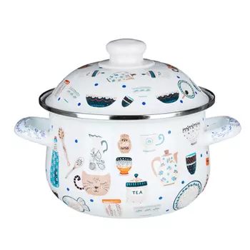 VETTA Кантри Кастрюля эмалированная, 18см, 2,0л, индукция