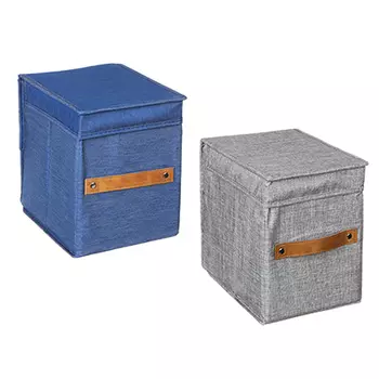 VETTA Кофр для хранения с крышкой, 19х25х25см, 80% хлопок, 20% ПЭ, 2 дизайна