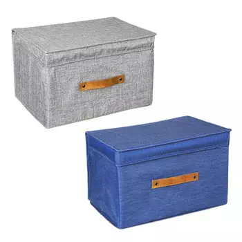 VETTA Кофр для хранения с крышкой, 38х25х25см, 80% хлопок, 20% ПЭ, 2 дизайна