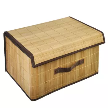 VETTA Коробка для хранения складная, бамбук, 35х25х22см