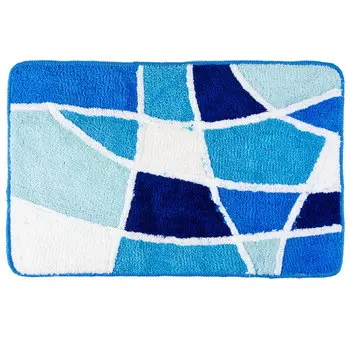 VETTA Коврик для ванной, акрил, 50x80см, "Витраж", голубой, Дизайн GC