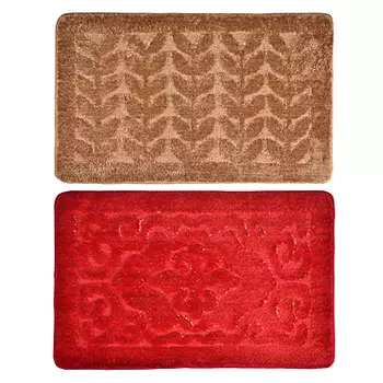VETTA Коврик для ванной фактурный, микрофибра, 50x80см, 2 дизайна