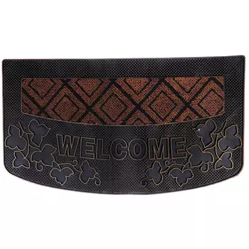 VETTA Коврик придверный, резиновый с ворсом полиэстер, 40x70см.