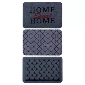 VETTA Коврик в прихожую, полиэстер, ПВХ, 40х60см, 3 дизайна