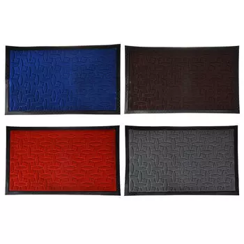 VETTA Коврик в прихожую, полиэстер, резина, 45х75см, 4 цвета, #63