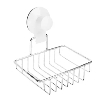 VETTA Мыльница, металл, хром+белый, вакуумное крепление