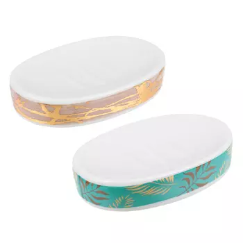 VETTA Мыльница "Золотая лира", керамика, 2 диз.