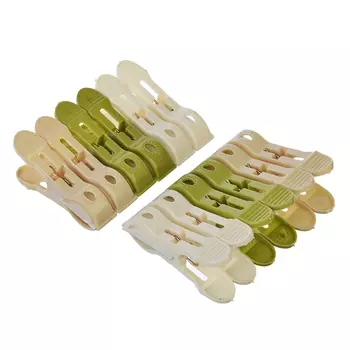 VETTA Набор прищепок 12шт, круглый захват, пластик, металл, 3 цвета