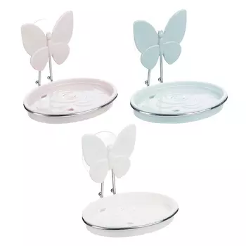 VETTA Романтика Мыльница на присосках, пластик, 12,5х9,5см, 3 цвета