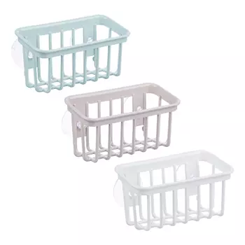 VETTA Романтика Полочка для ванной комнаты на присосках, пластик, 17,5х7,5х9см, 3 цвета