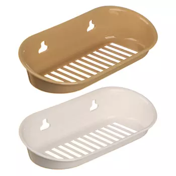 VETTA Романтика Полочка для ванной комнаты на присосках, пластик, 23х10,5х5см, 3 цвета