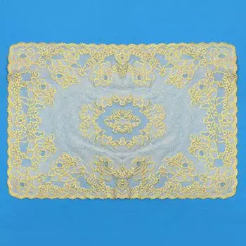 VETTA Салфетка ажурная, ПВХ, 30x45см, беж. золото, арт.SG503