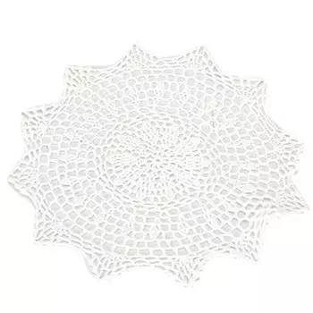 VETTA Салфетка фигурная, вязанная, полиэстер, d30см