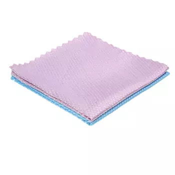 VETTA Салфетка из микрофибры для стекол и зеркал с переливом, 30х30см, 220г/кв.м., 2 цвета