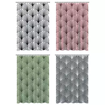 VETTA Шторка для ванной «Перышко», ПЕВА, 180х180см, 4 диз.