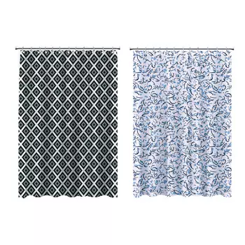 VETTA Шторка для ванной, ПЕВА, 180x200см, "Маренго", 3 дизайна