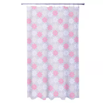 VETTA Шторка для ванной, полиэстер, 180х180см, "Цветочки"